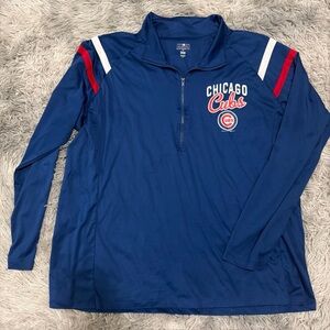 Chicago Cubs MLB Half-Zip Pullover Size 3XL Genuine Merch By Campus Lifestyle
